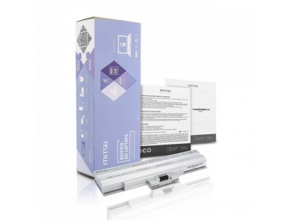 baterie mitsu sony bps13 stribrna