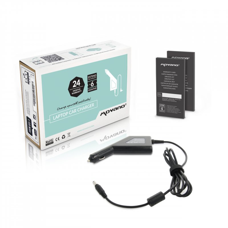 Movano Nabíječka do auta 19v 4.74a (4.8x1.7 stożek) - compaq, hp, lg