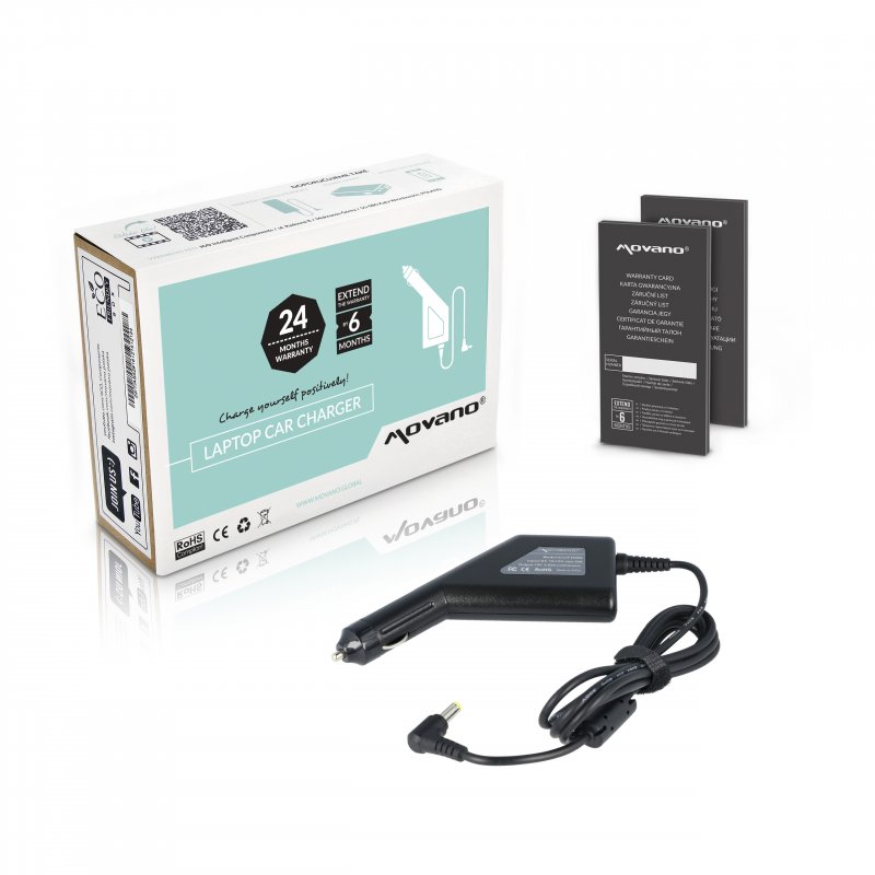 Movano Nabíječka do auta 19v 3.95a (5.5x2.5) -- toshiba, compaq, hp, asus