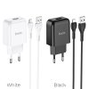 hoco n2 vigour single port wall charger eu set with micro usb cable colors