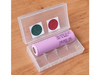 BLISTR článek baterie Li-ion SAMSUNG INR18650-35E 3400mAh + 2x iz.kr.  + 2x izolační kroužek