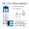 Li-Ion nabíjecí baterie AA 1,5V 2600mAh (USB-C)