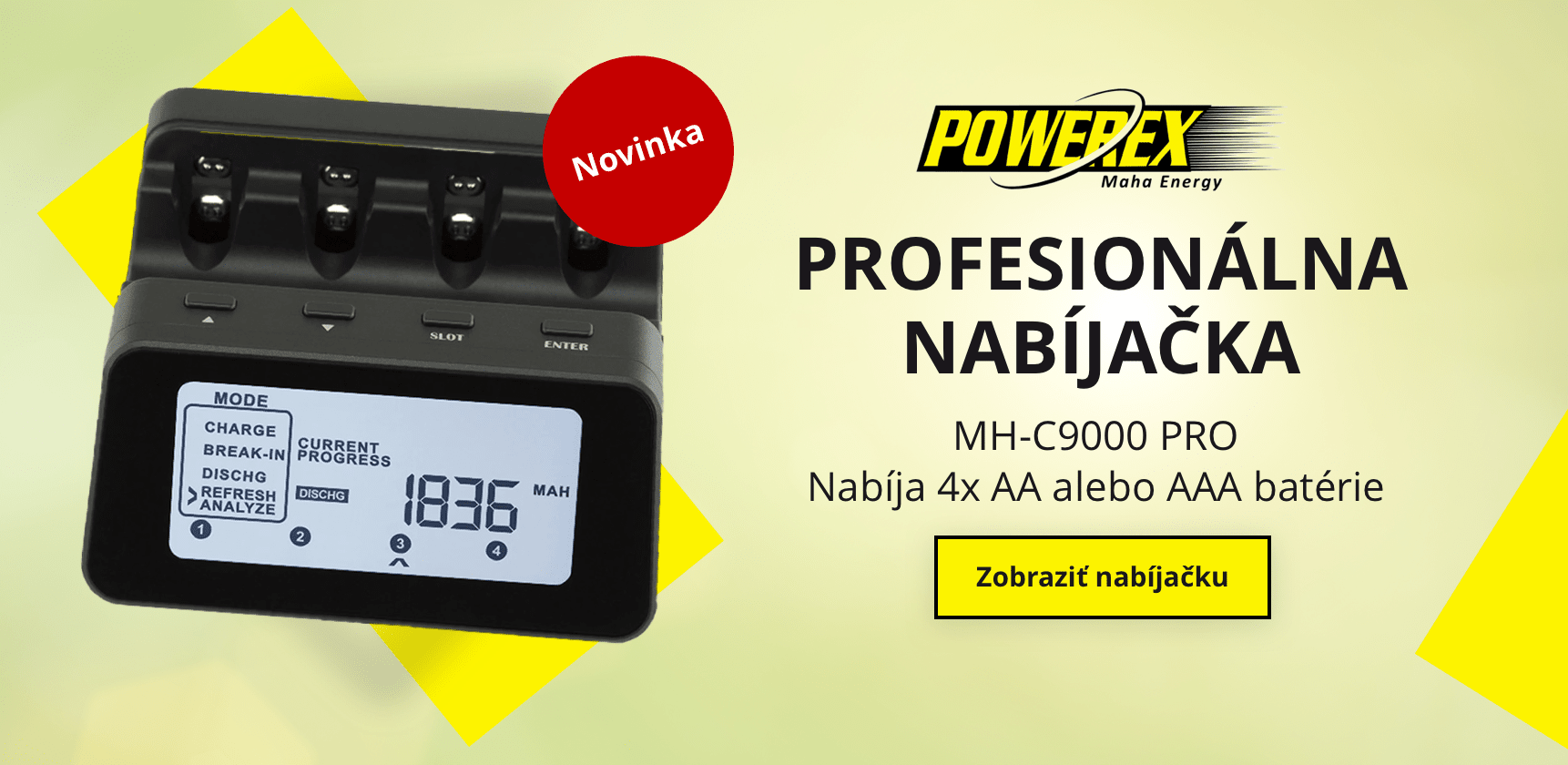 Profesionálna nabíjačka MH-C9000 PRO 4xAA / AAA batérie