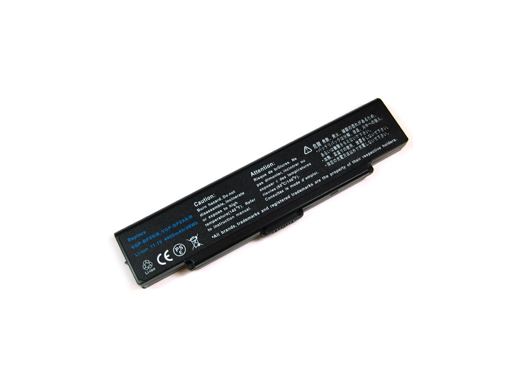 Batéria kompatibilná s Sony VGP-BPS9A/S/VGP-BPS9/S Li-Ion 4400 mAh čierna
