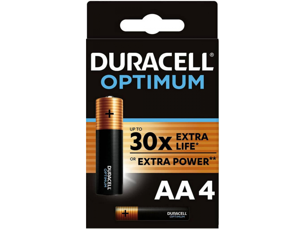 Batérie Duracell OPTIMUM AA 1.5 V LR06 4 ks