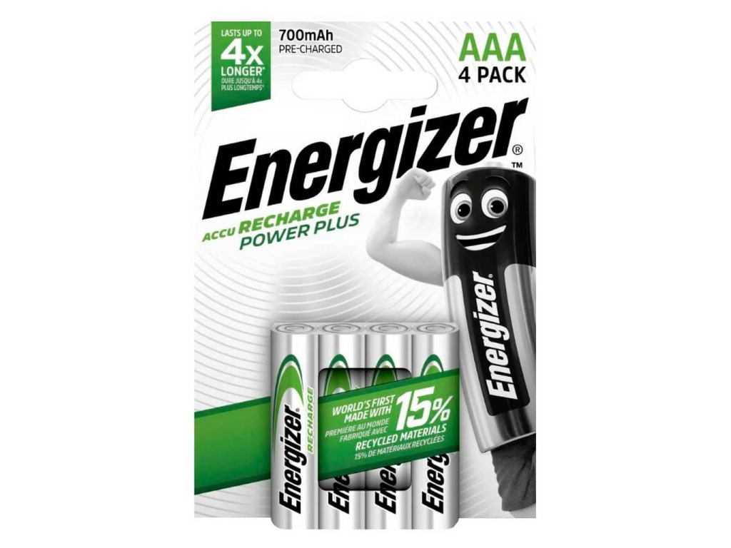 Nabíjacie batérie Energizer Power Plus NiMH 700 mAh 4 ks blister
