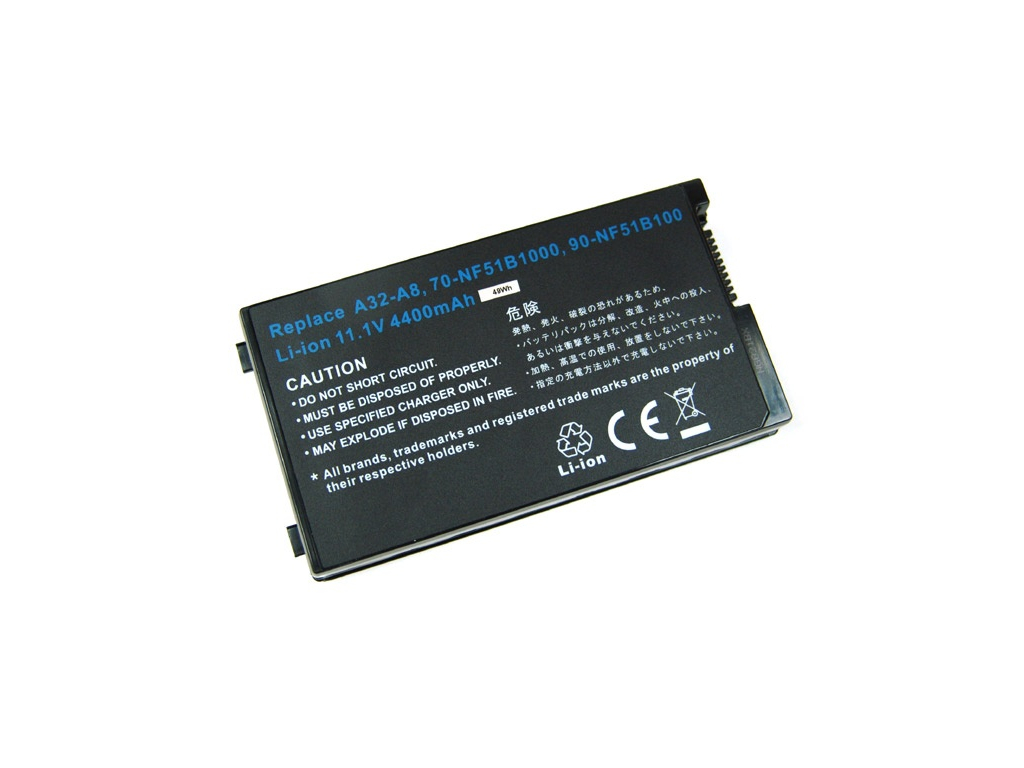 Batéria kompatibilná s Asus A32-A8/Asus A8000F Li-Ion 4400 mAh