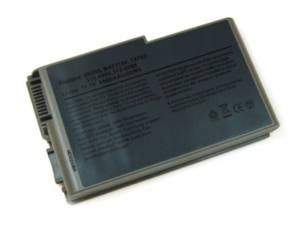 Batéria kompatibilná s Dell Inspiron 500m séria / 600m séria 4400 mAh Li-Ion sivá