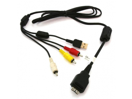 USB-/AV Prepojovací kábel kompatibilný s Sony Cyber-Shot VMC-MD2