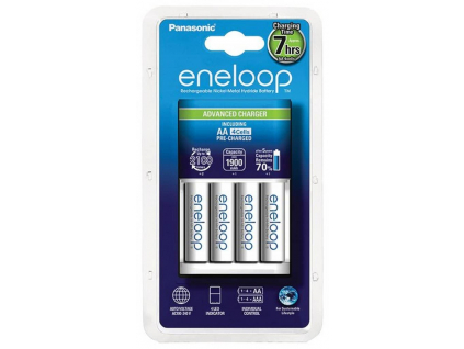 Nabíjačka Panasonic BQ CC17 + batérie Panasonic eneloop AA 1900 mAh 4 ks