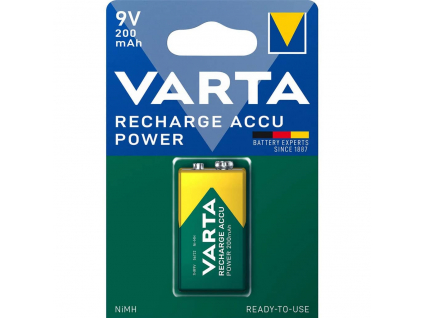 Batéria 9V Varta 200 mAh NiMH nabíjacia