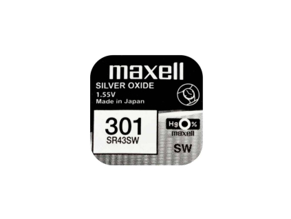 Batéria gombíková mini Maxell 301, 386, SR 43, 186