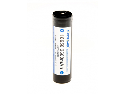 Akumulátor KeepPower 18650 Li-ion 3,7V 2600mAh s ochranným obvodom