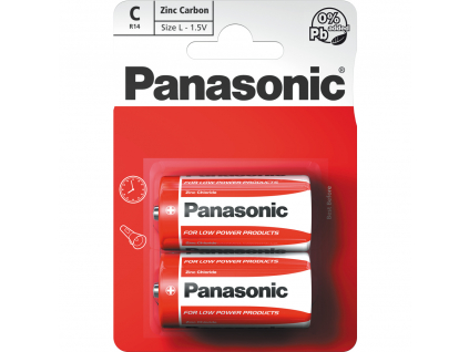 Baterie Panasonic R14 C 2 ks blister