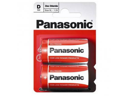 Batérie Panasonic R20 D 2 ks blister