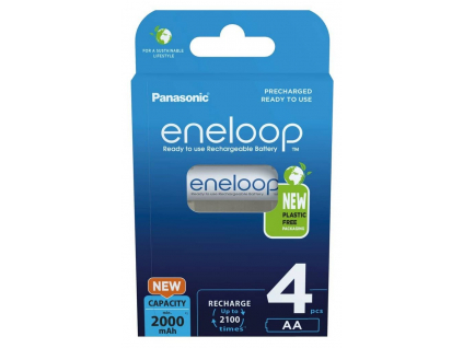 Panasonic akumulátory eneloop AA 2000 mAh tužkové BK 3MCDE 4BE 4 ks blister