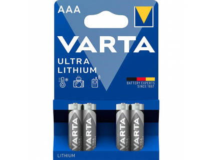 Batérie Varta ULTRA Lithium L92 R03 AAA 6103 4 ks blister