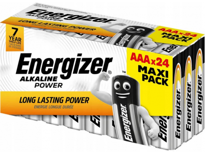 Batérie alkalické Energizer Alkaline Power AAA LR03 Family Pack 24 ks