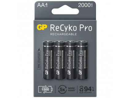 Nabíjacie batérie R6 AA GP ReCyko+ Pro Professional 2000 mAh 4 ks blister