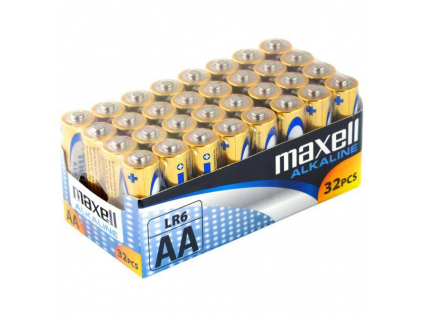 Batérie alkalické Maxell Alkaline AA / LR6 - 32 ks balenie