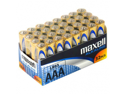 Batérie alkalické Maxell Alkaline AAA / LR03 - 32 ks balenie