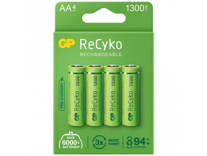 Nabíjacie batérie R6 AA GP ReCyko 1300 Series 1300mAh 4 ks blister