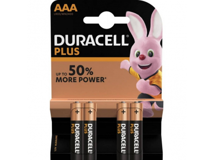 Batérie Duracell Plus AAA 4 ks