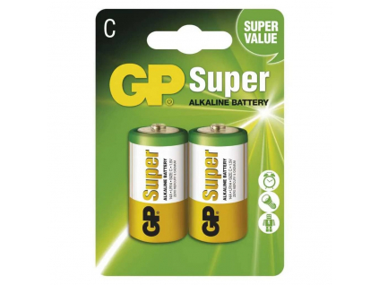 Batérie GP Super Alkaline LR14 C 2 ks blister