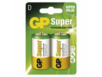 Batérie GP Super Alkaline LR20 D 2 ks blister