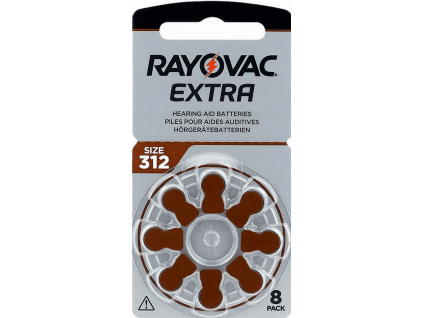 Batérie do načúvacích prístrojov 8 ks Rayovac Extra 312