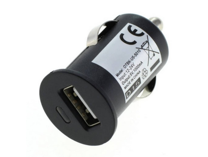 Nabíjačka do auta 1 x USB adaptér 1A
