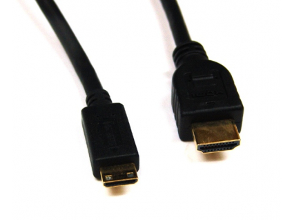 HDMI-Kábel (HDMI 1.3) - mini HDMI -> HDMI 1,5 m čierny