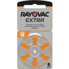 Batérie do načúvacích prístrojov 6 ks Rayovac Extra 13
