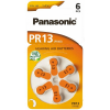 Batérie do načúvacích prístrojov 6 ks Panasonic 13 / PR13 / PR48