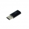 Adaptér Micro USB 2.0 na USB C konektor čierny