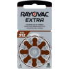 Batérie do načúvacích prístrojov 8 ks Rayovac Extra 312