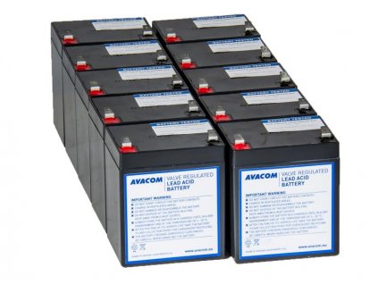 Náhradní baterie pro UPS HP Compaq R3000 XR - kit (10ks baterií)