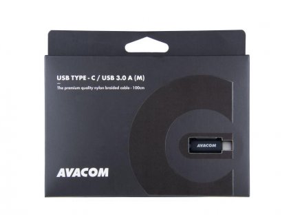 AVACOM TPC-100K kabel USB - USB Type-C, 100cm, černá