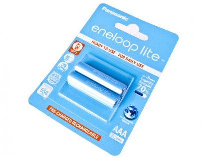 Nabíjecí baterie AAA Panasonic Eneloop Lite 550mAh Ni-MH 2ks Blistr - 3000 nabíjecích cyklů
