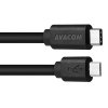 Datový a nabíjecí kabel USB Type-C - Micro USB, 100cm, černá