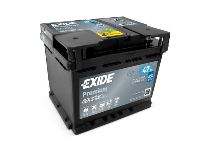 autobaterie exide premium carbon 12v 47ah 450a 207x175x175 3149347