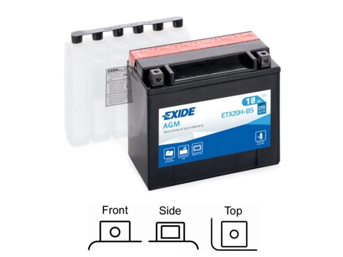Exide 18Ah 270A levá