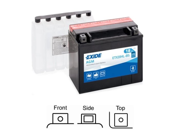 Exide 18Ah 270A pravá