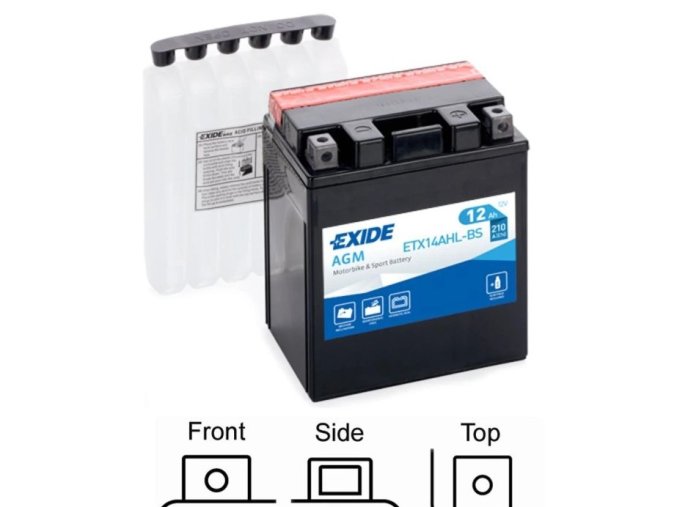 EXIDE 12Ah 210A
