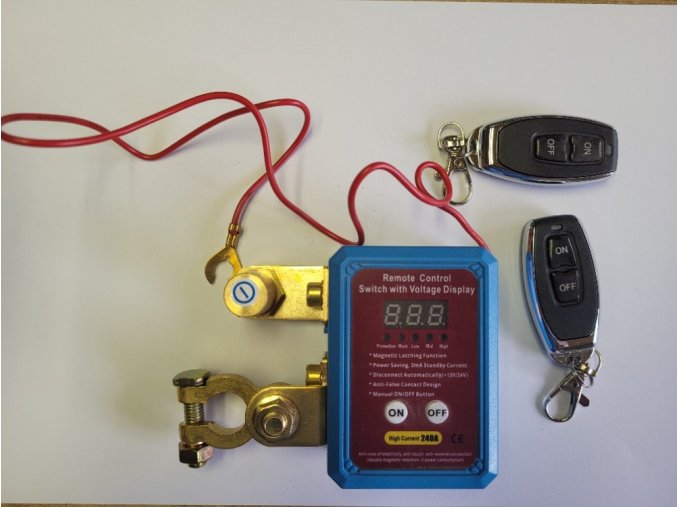 Odpojovač baterie s dálkovým ovládáním