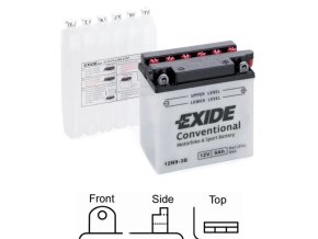 Exide 9Ah 85A pravá