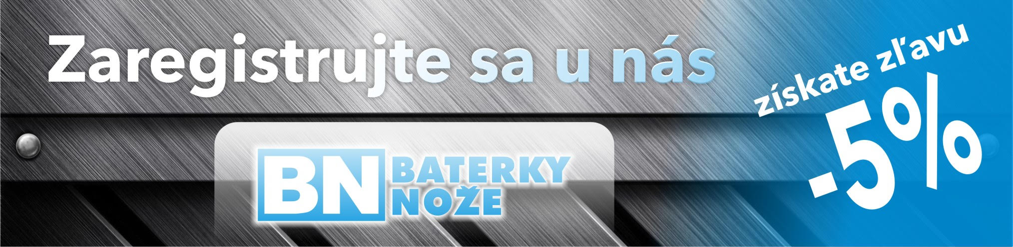 Registruj sa a získaj 5% zľavu!