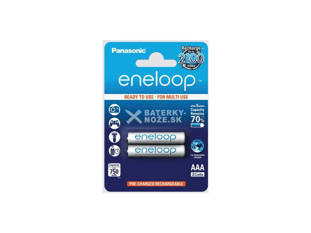 Dobíjacie batérie BK-4MCCE-2BE Panasonic Eneloop R03/AAA 750mAh – blister 2 ks