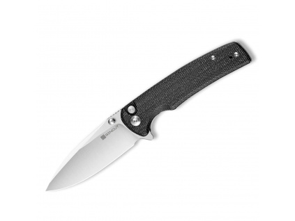 SENCUT Sachse Button Lock Black Micarta S21007-1