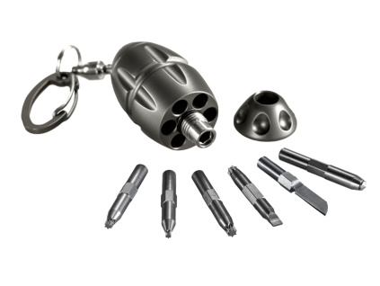 Lionsteel Eggie keychain Gray titanium